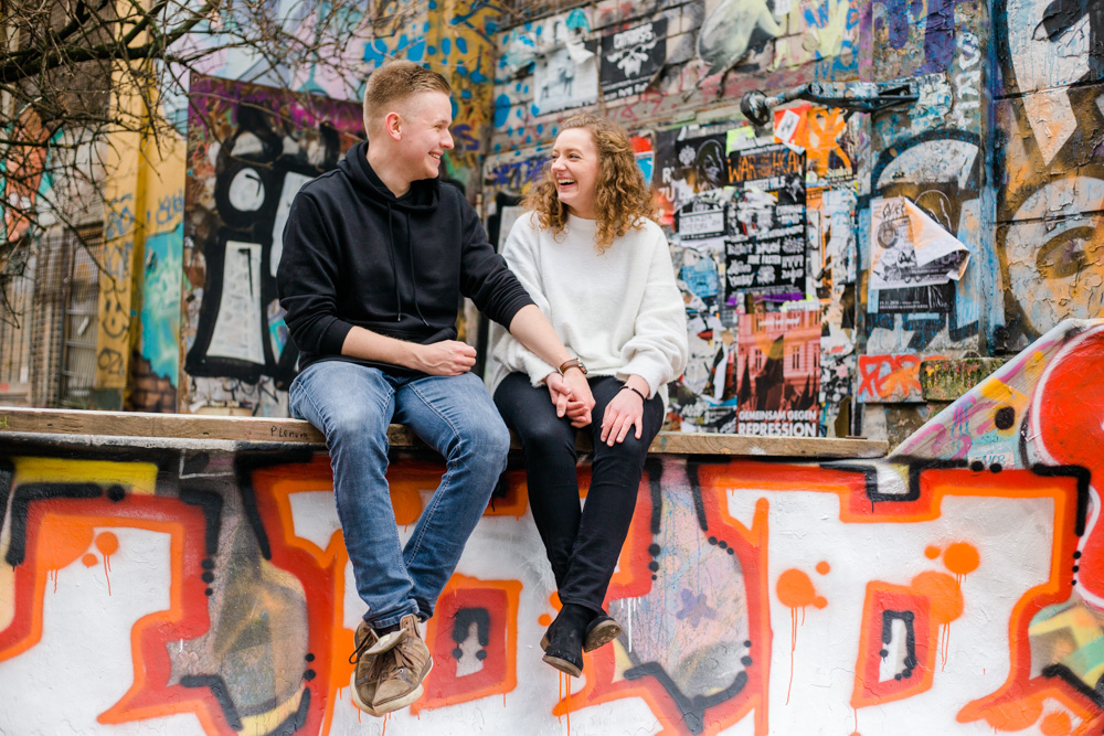 Paarshooting in der Schanze bei kalten Temperaturen